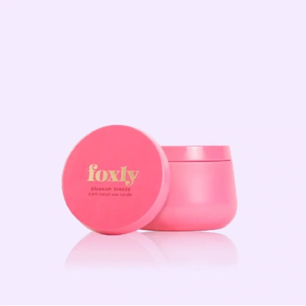 Foxly Blossom Breeze Plant Based Candle - 3 Fluid Oz